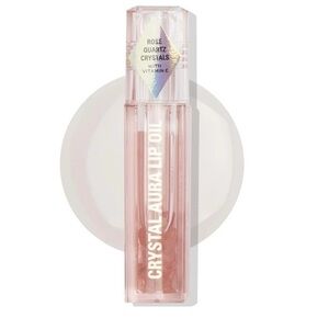 Revolution Crystal Aura Lip Oil, Rose Quartz with Vitamin E